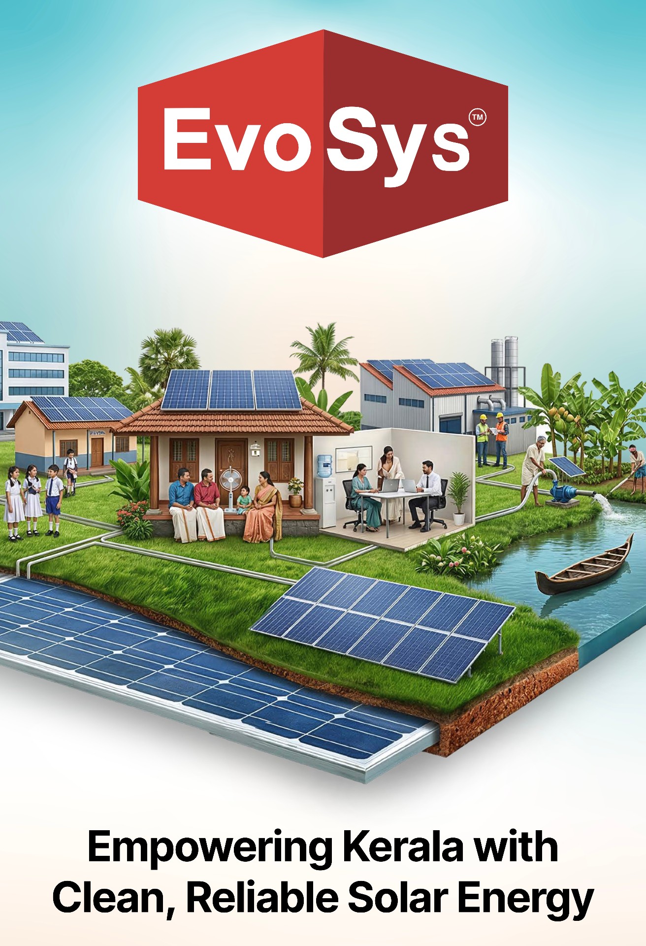EVOSYS solar installation team